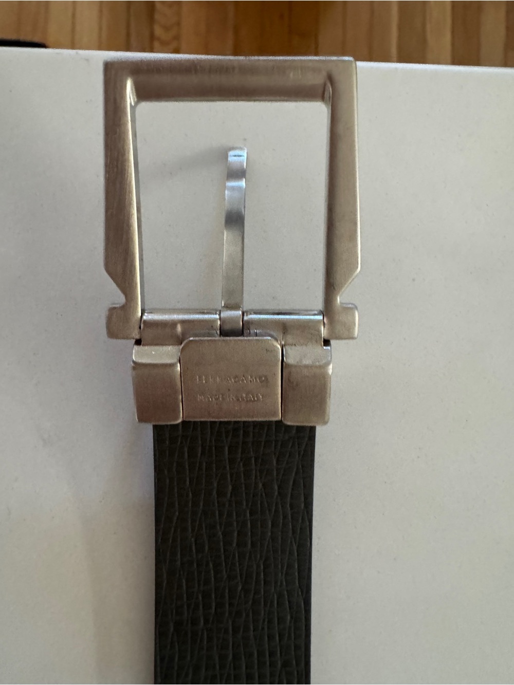 Leather Belt in Black - Unbranded